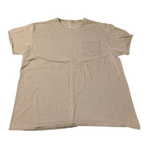 Fruit Of The Loom -  Plain Shirt - Tan-Brown - Size 2 XL - Preowned Good